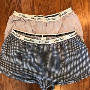 calvin klein pajama shorts